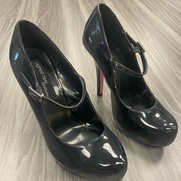 The Highest Heel black patent leather Mary Jane pumps size 9 - Picture 5 of 16
